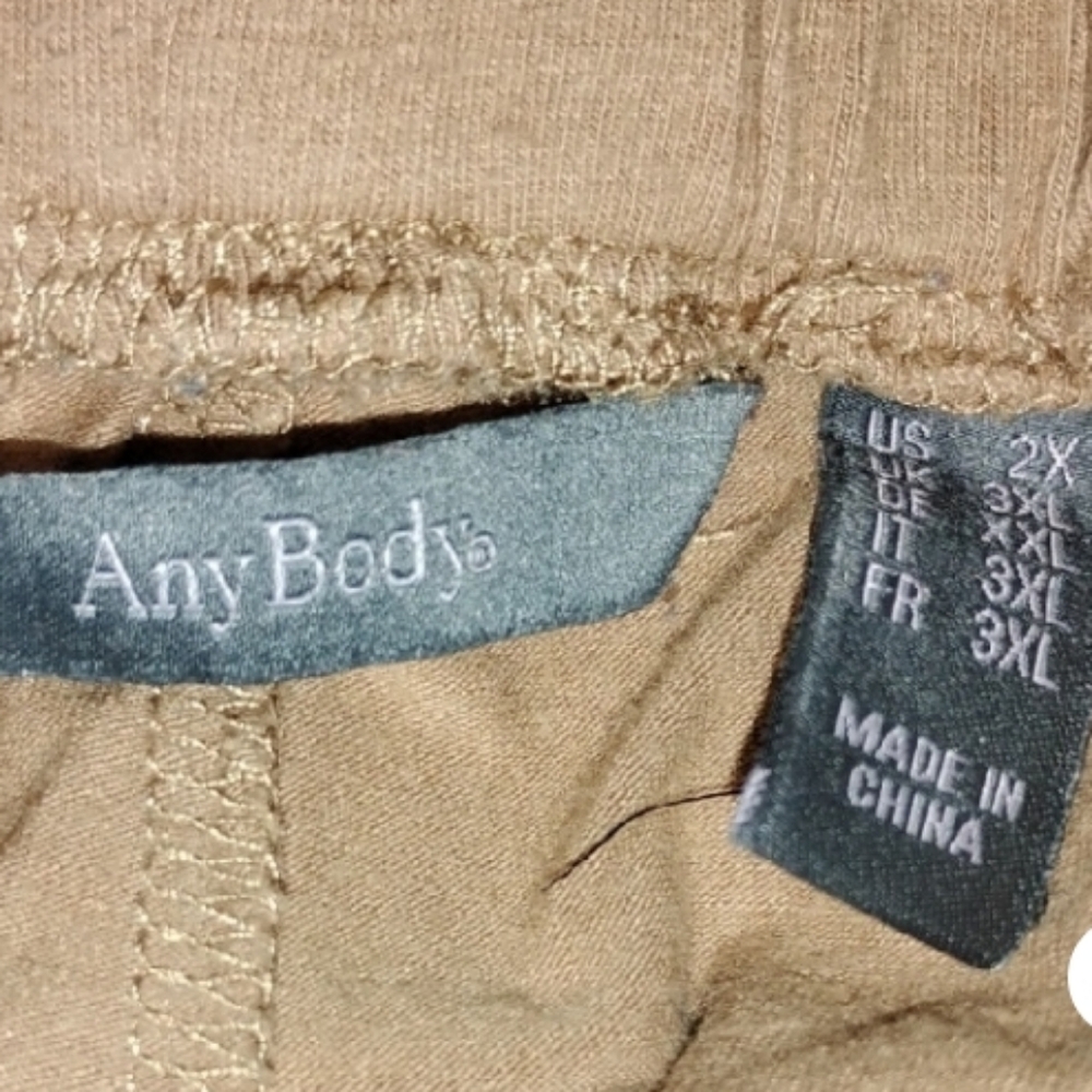 AnyBody Women's Casual Tan Joggers - Picture 7 of 7